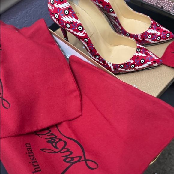 Red Christian Louboutin heels - Picture 5 of 13